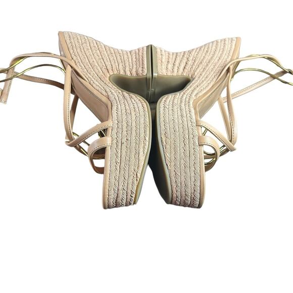 Marc Fisher Fetch Wedge Heel Sandals Retro Espadrilles Strappy Ankle Strap NEW 8 - Picture 7 of 10